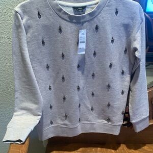 New with tags J Crew gem embellished sweatshirt.